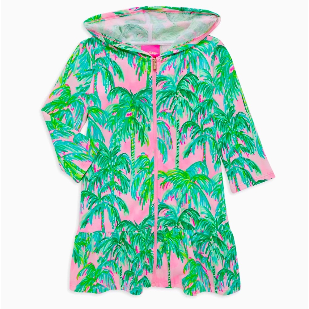 RARE! Lilly Pulitzer Kids Little Girl's and Girl's Zip-Up Coverup